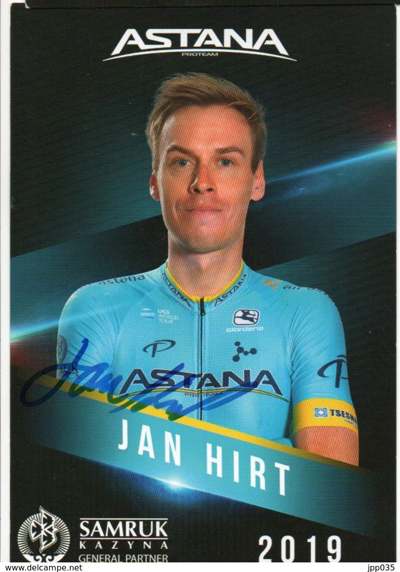 CYCLISME TOUR  DE  FRANCE  Autographe  JAN HIRT - Cyclisme