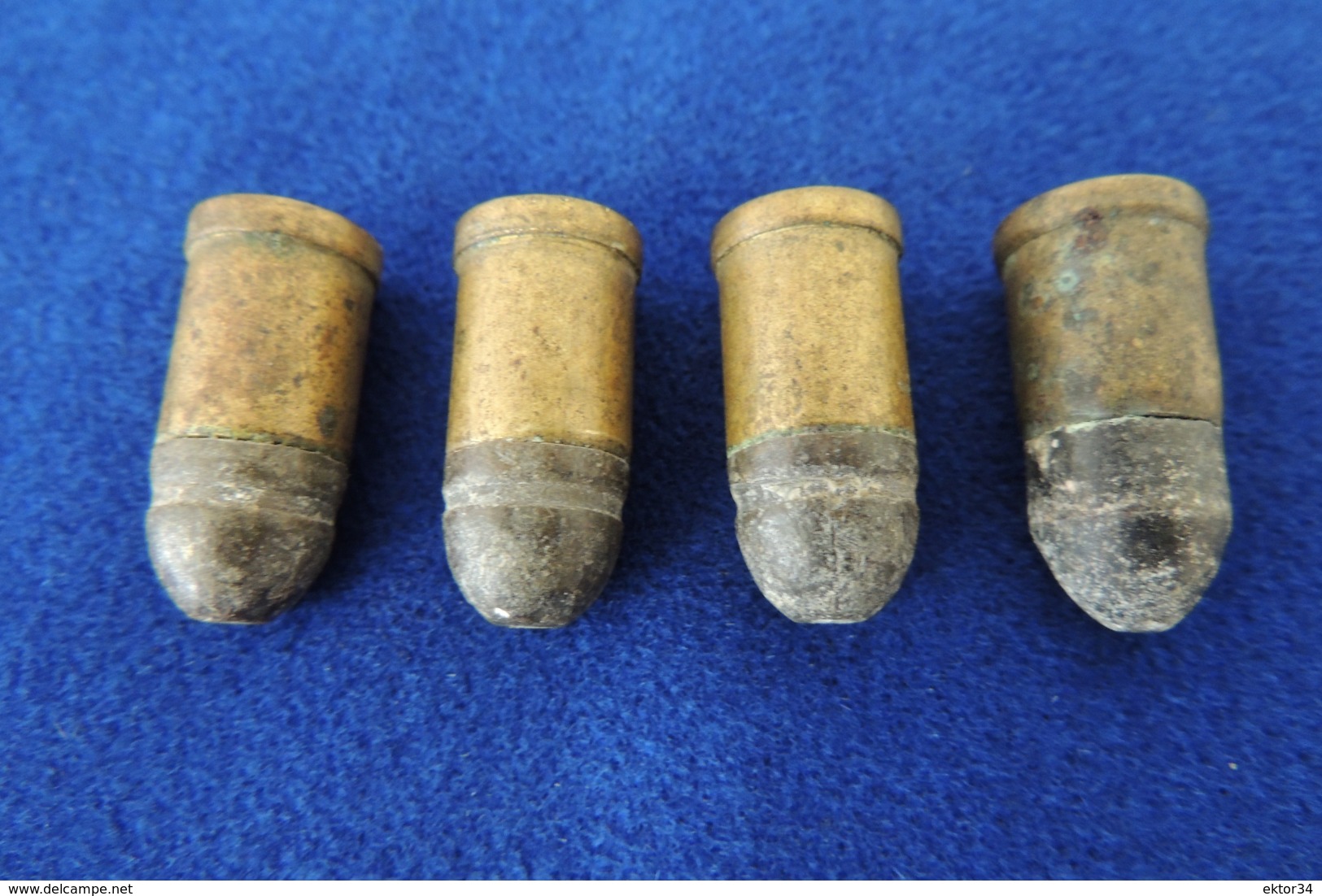 4 Munitions 12mm GALAND Poudre Noire, Pour Collection - Armes Neutralisées