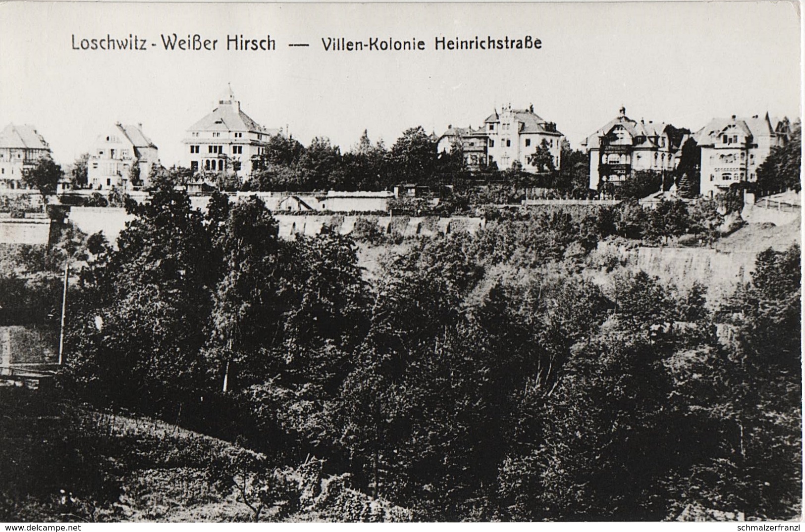 Repro Foto Dresden Weißer Hirsch Villen Kolonie Heinrichstraße Sonnenleite A Rißweg Ferdinandstraße Berglehne Bühlau - Sonstige & Ohne Zuordnung