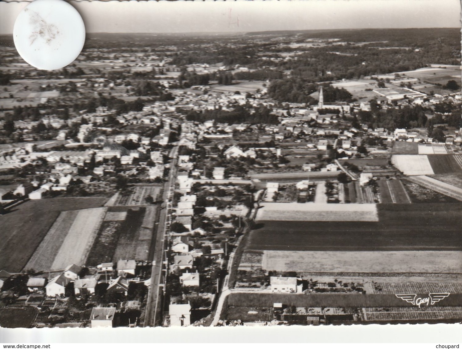 24 - Très Belle Carte Postale Semi Moderne Dentelée De  MUSSIDAN  Vue Aérienne - Mussidan