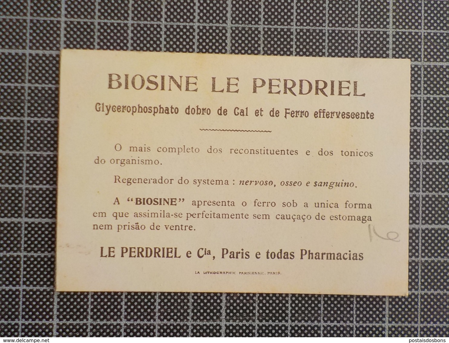 Cx 11) Chromo Pour Le Portugal LE PERDRIEL Médicament / Pharmacie 10,5x7,5cm LA POSTE A LA TRINIDAD - Advertising