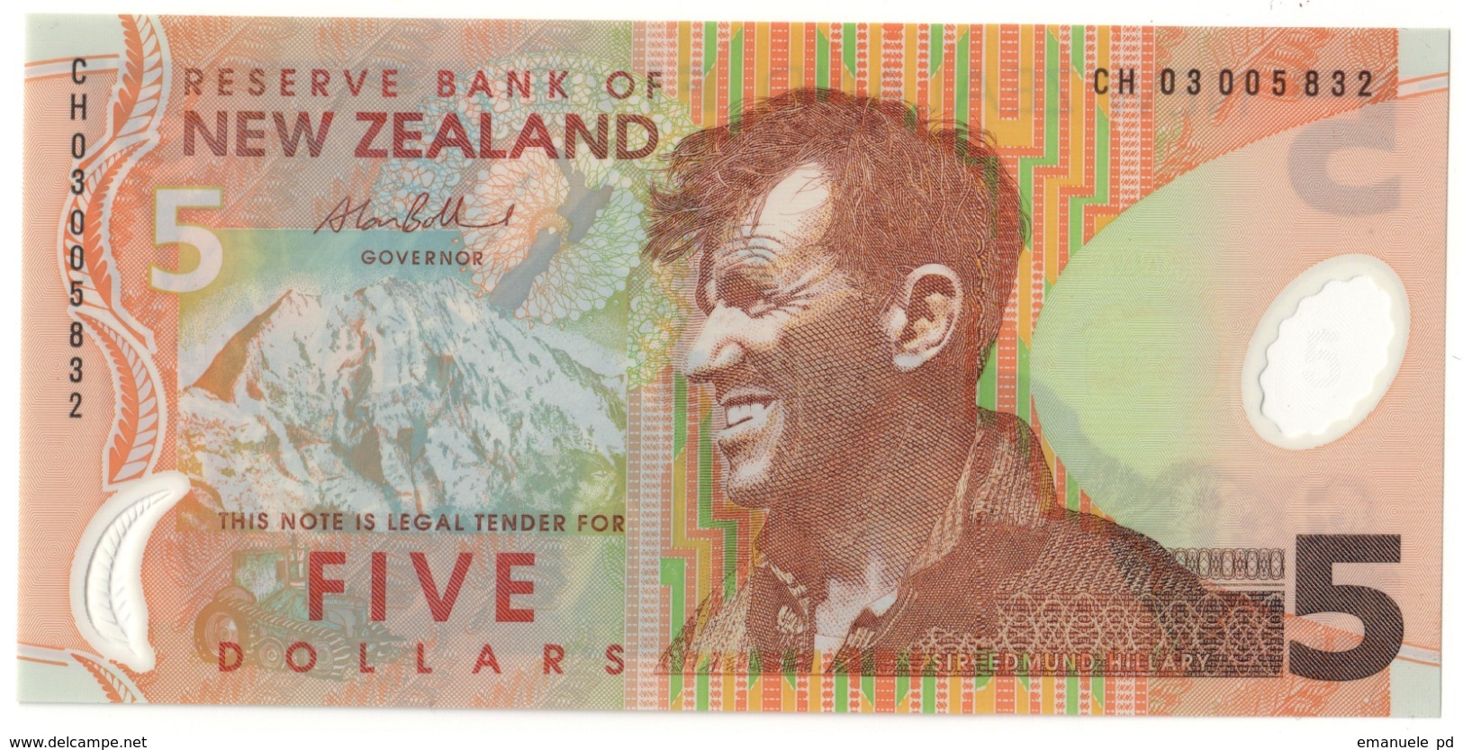 New Zealand 5 Dollars 2003 UNC .PL. - Nuova Zelanda
