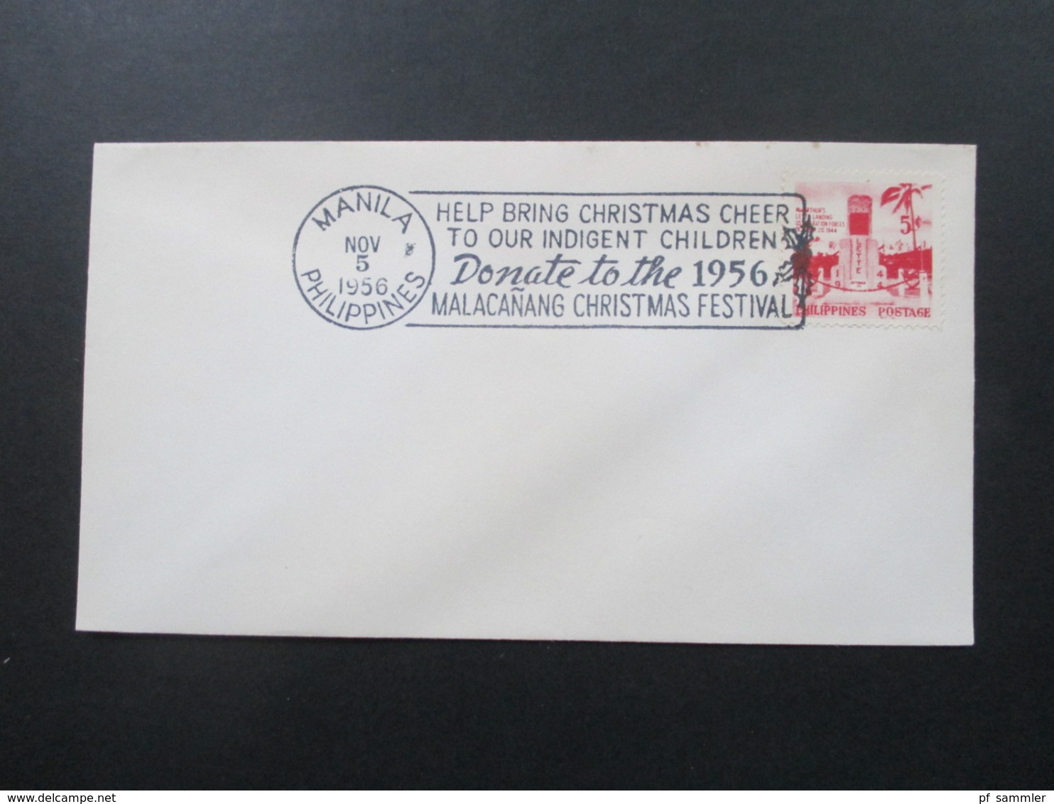 Philippinen 1956 Weihnachts Stempel / Christmas Cancel Help Bring Christmas Cheer To Our Indigent Chlidren - Christmas