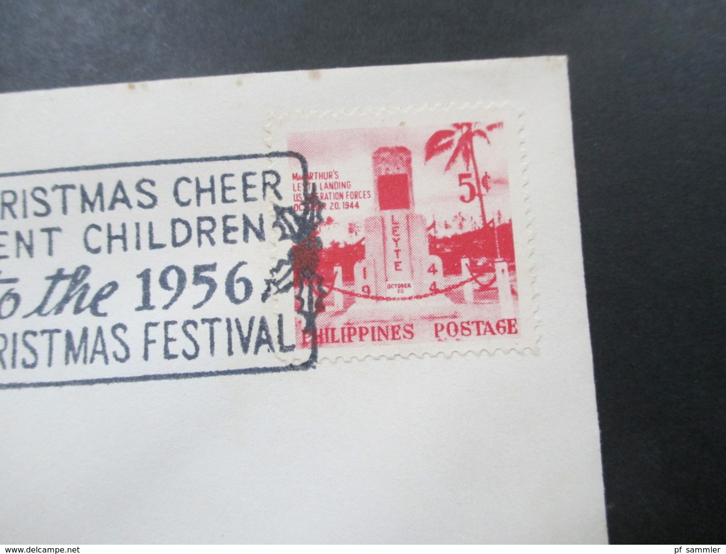 Philippinen 1956 Weihnachts Stempel / Christmas Cancel Help Bring Christmas Cheer To Our Indigent Chlidren - Noël