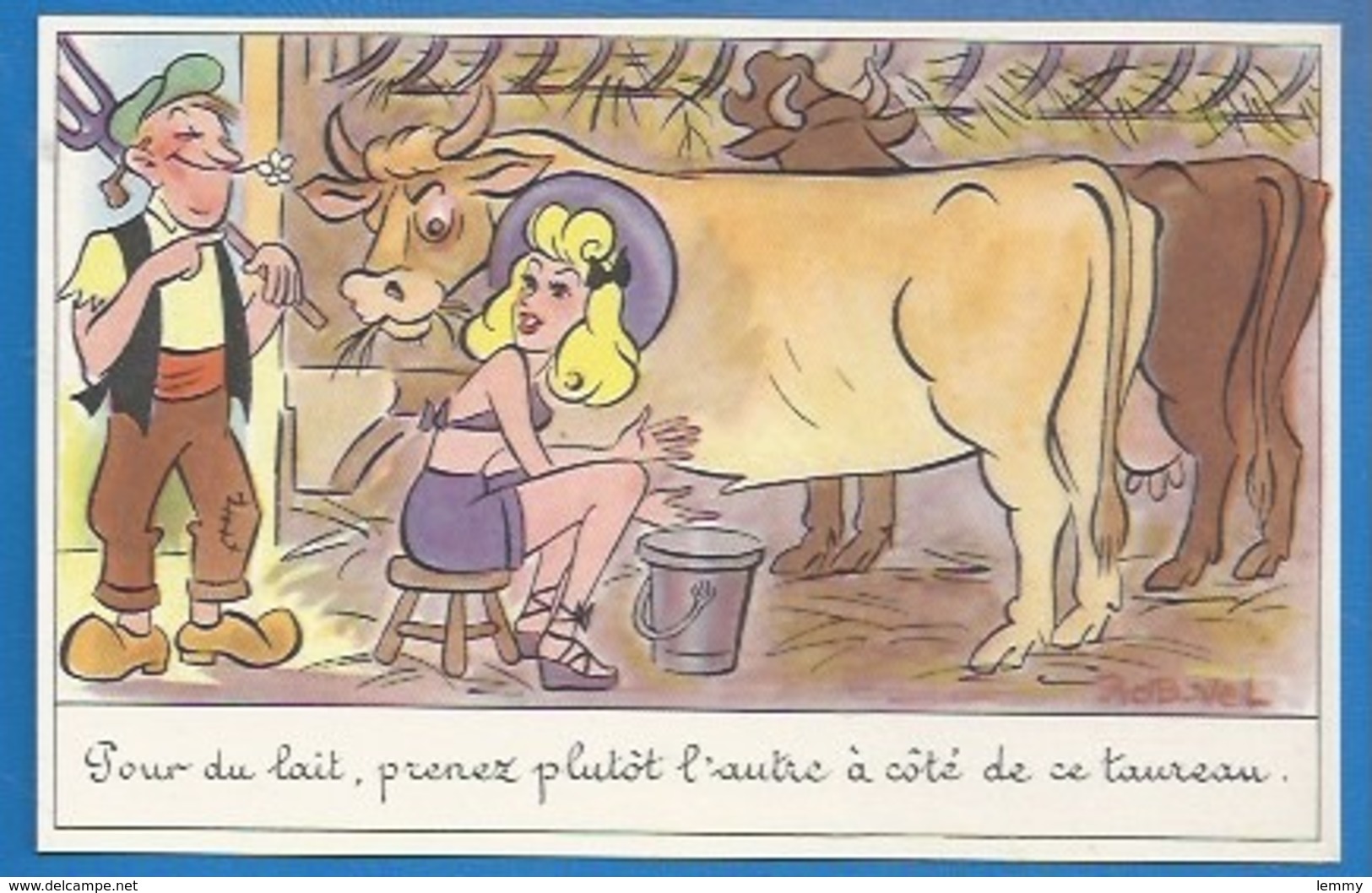 HUMOUR  GRIVOIS - ILLUSTRATEUR : ROB-VEL - POUR LE LAIT... -   PHOTOCHROM 237 - Humour