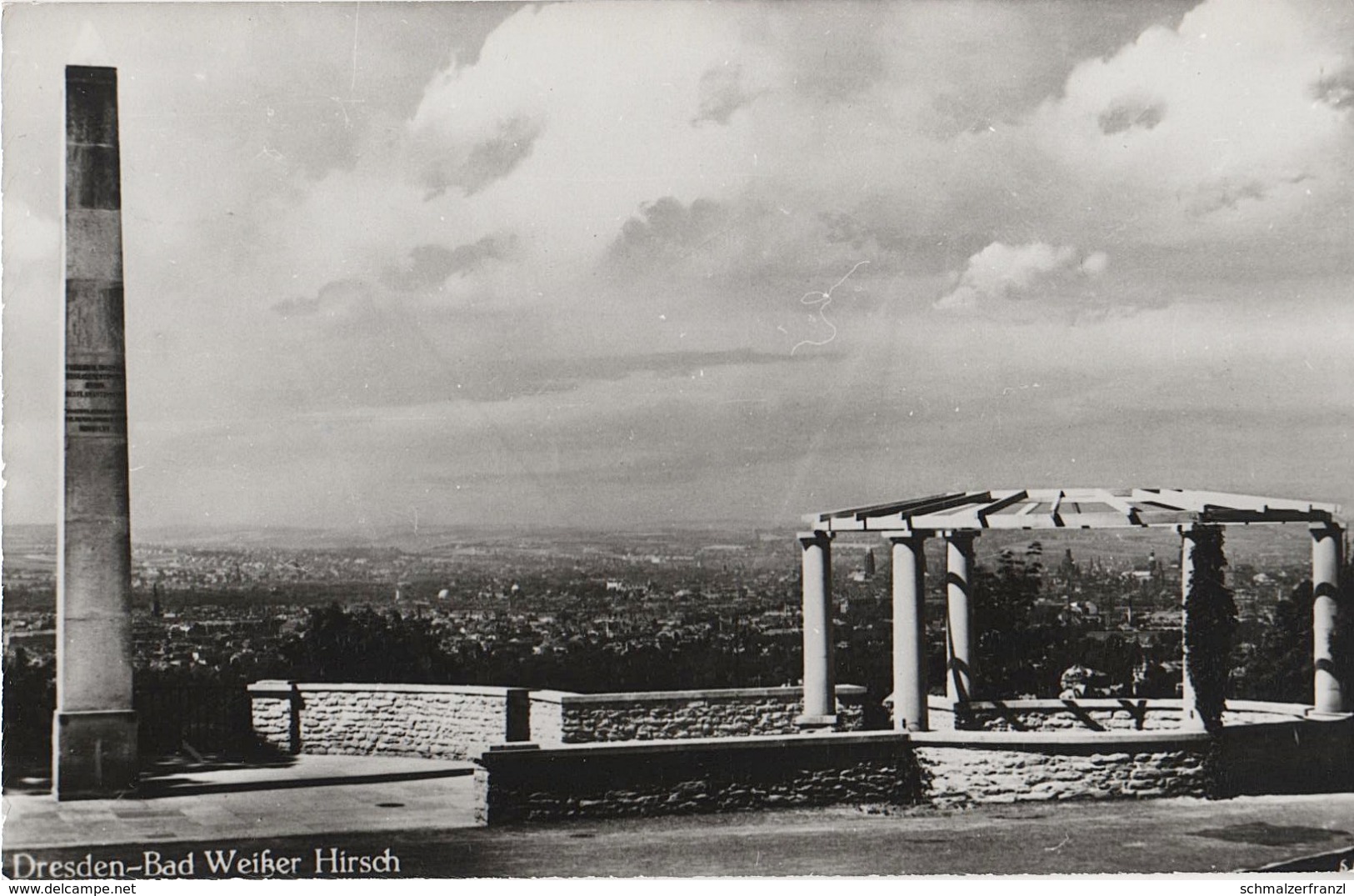 Repro Foto Dresden Weißer Hirsch Obelisk Aussicht Blombergblick Collenbuschstraße Marienstraße Lahmannring Querstraße - Sonstige & Ohne Zuordnung