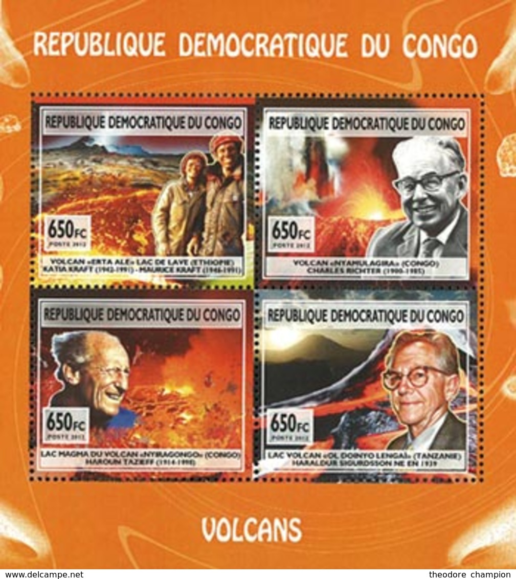 CONGO EX ZAIRE Volcans 4v 2013 Neuf ** MNH - Neufs