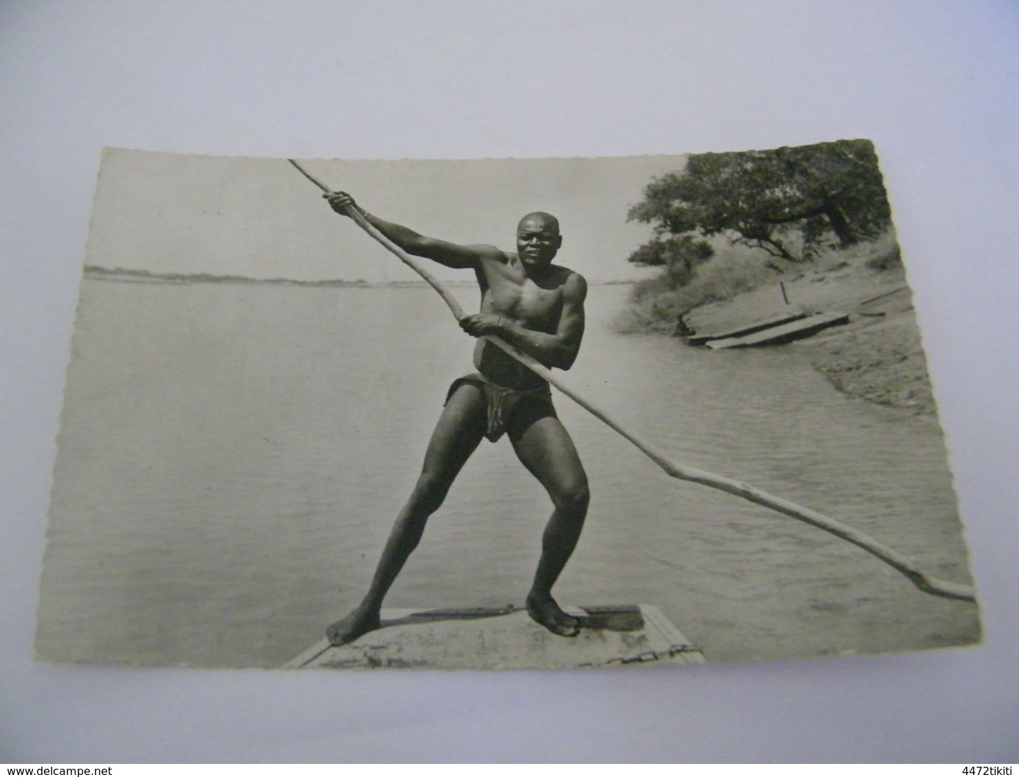 C.P.A.- Afrique - Cameroun - Douala - Piroguier- 1957 - SUP (CT 37) - Cameroun