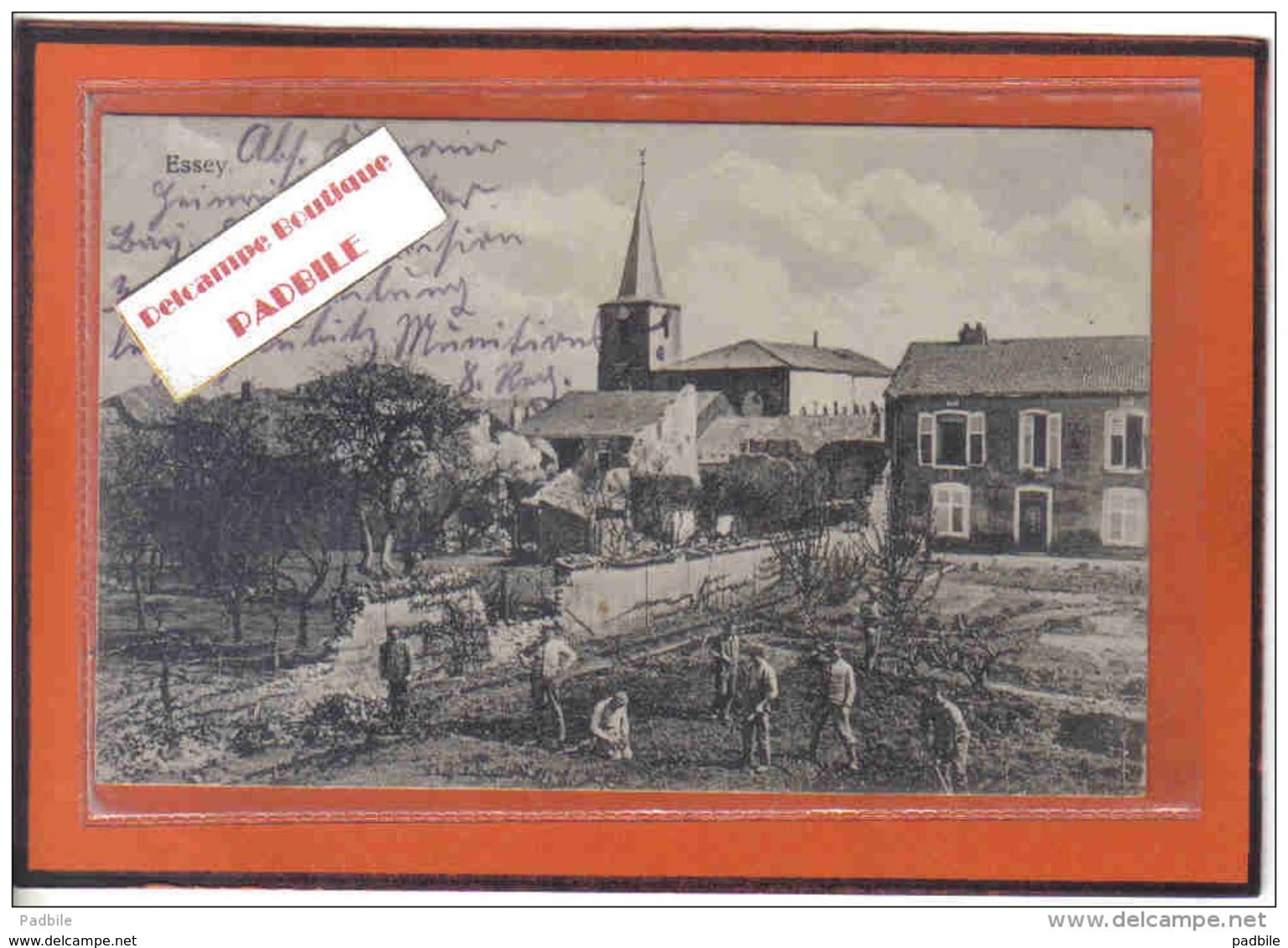 Carte Postale 54. Essey  Cachet Militaire  Allemand Trés Beau Plan - Autres & Non Classés