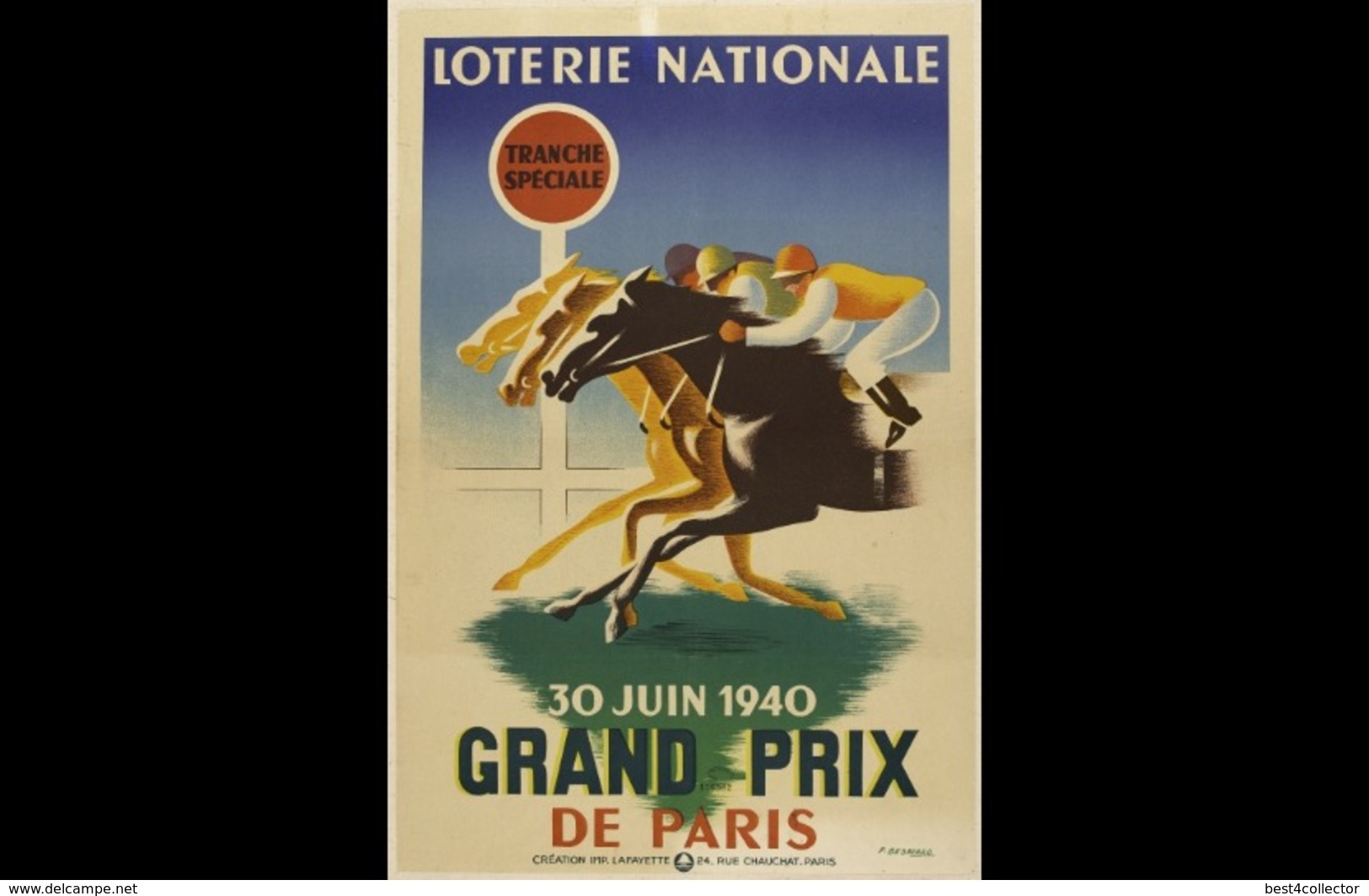 @@@ MAGNET - Loterie Nationale. Tranche Spéciale 30 Juin 1940. Grand Prix De Paris - Advertising