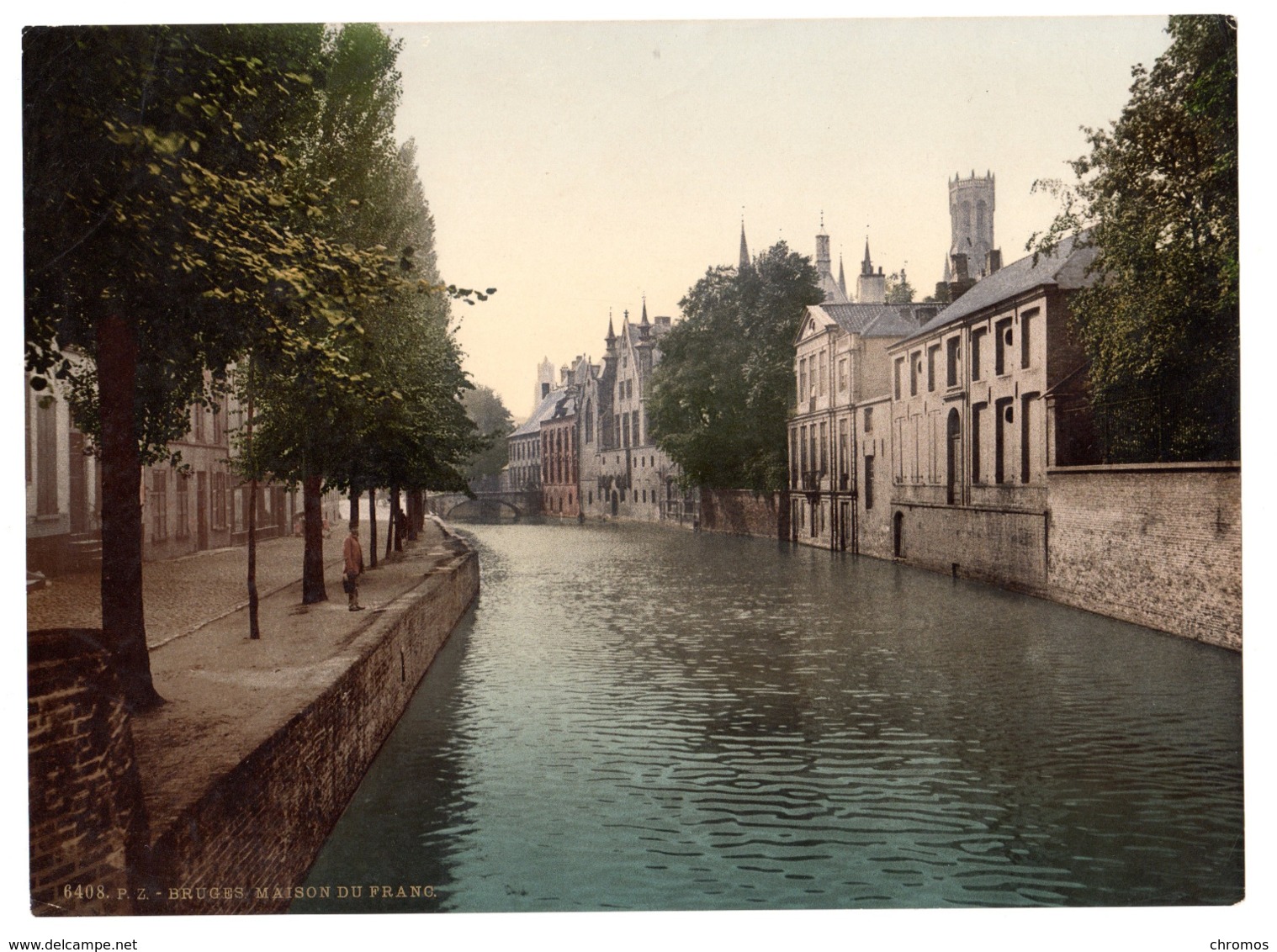 Photochrome 6408 P.Z., Bruges, Bordeaux, France, 1890-1900, Infos Zu Photochrom S. Unten - Anciennes (Av. 1900)