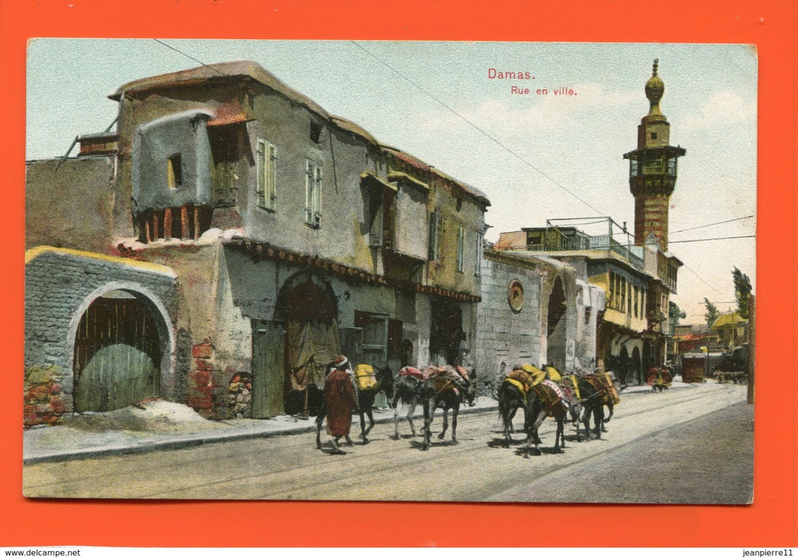 ET/ 56  SYRIE DAMAS   RUE EN VILLE // écrite 1921 - Syrie