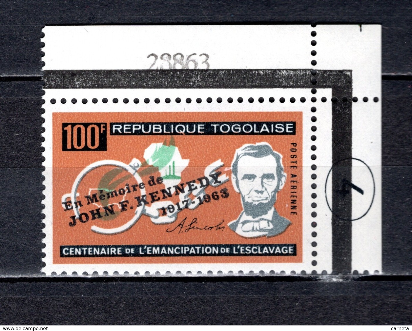 TOGO PA N° 43  NEUF SANS CHARNIERE COTE  2.50€   PRESIDENT KENNEDY - Togo (1960-...)