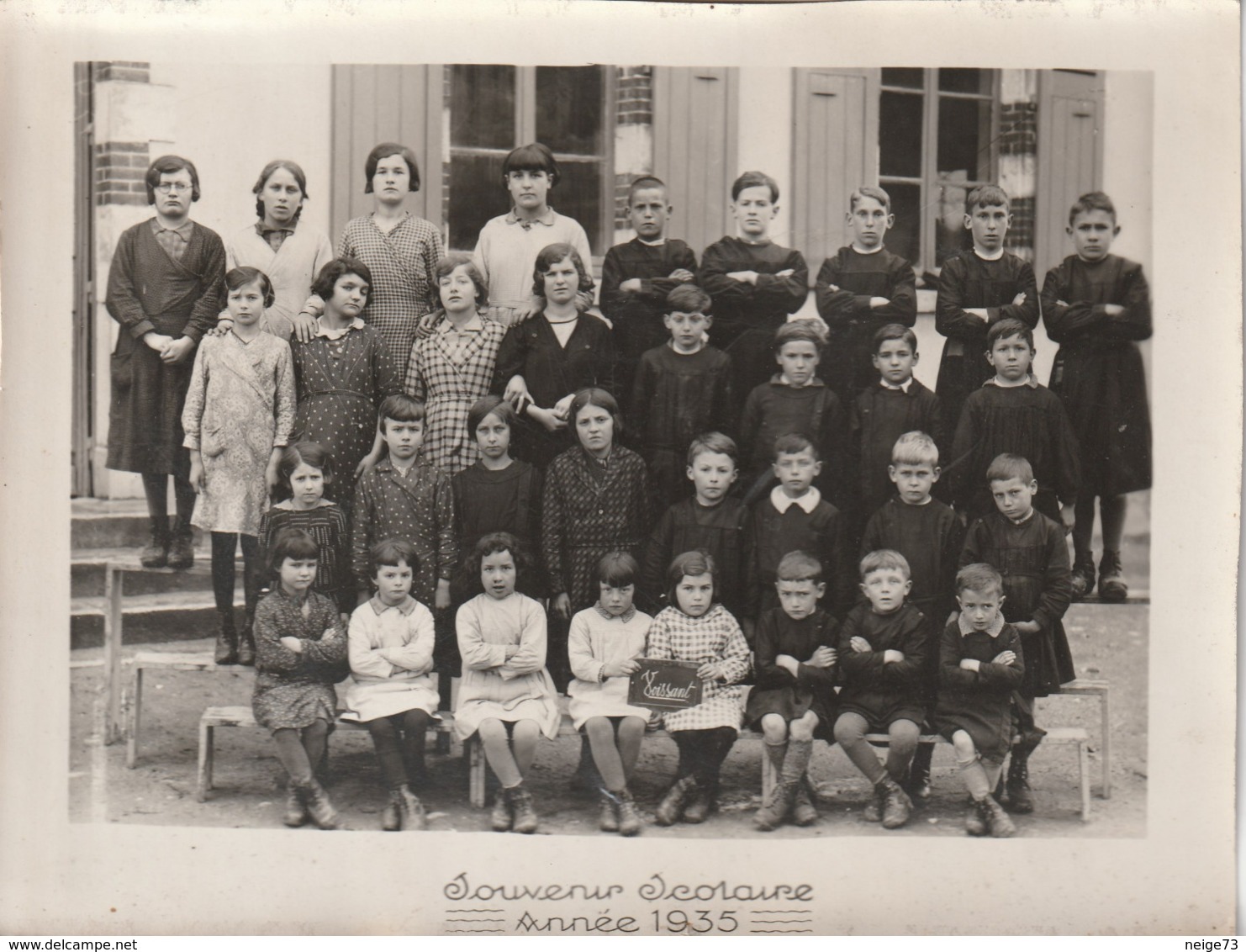 Photo Scolaire De 1935 - Commune De Voissant Dans L'Isère - Photographe SIBY ( Cléry-Frontenex) - Ohne Zuordnung