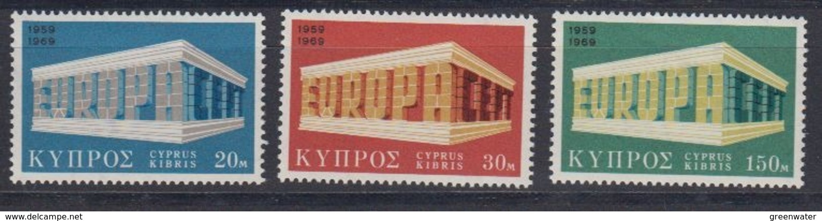 Europa Cept 1969 Cyprus 3v ** Mnh (44736) GALAXY PRICE - 1969