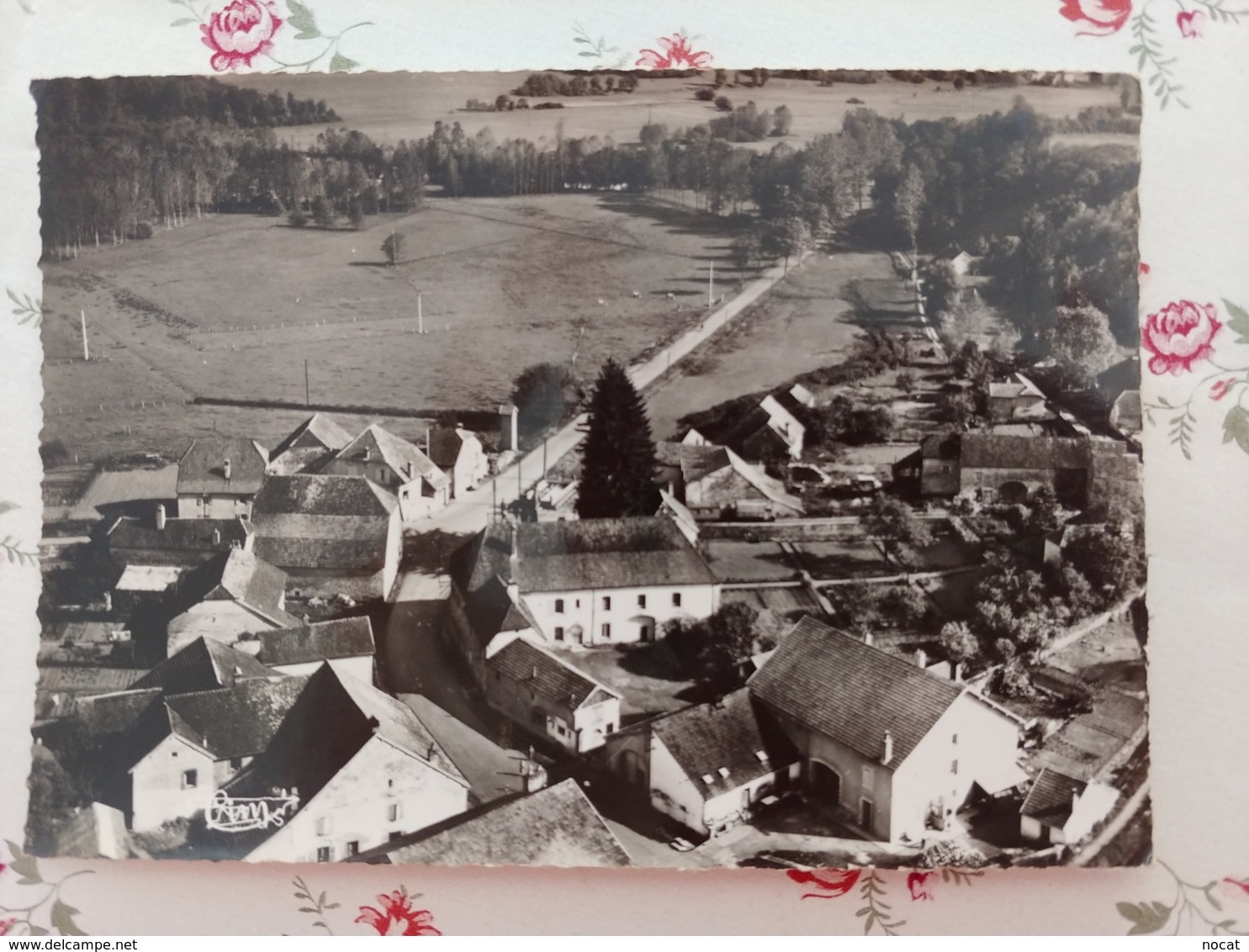 Chassey Les Montbozon Vue Panoramique Aérienne Carte Dentelée Haute Saône Franche Comté - Autres & Non Classés