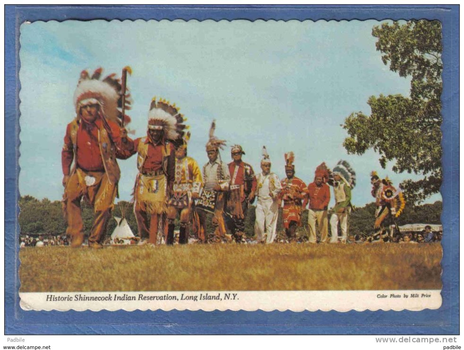 Carte Postale Etats-Unis  Shinnecock Indian Reservation  Long Island Indiens  Danse Pow-Wow Trés Beau Plan - Long Island
