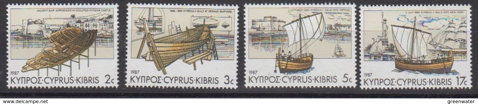 Cyprus 1987 Shipbuilding 4v ** Mnh (44738) - Ongebruikt