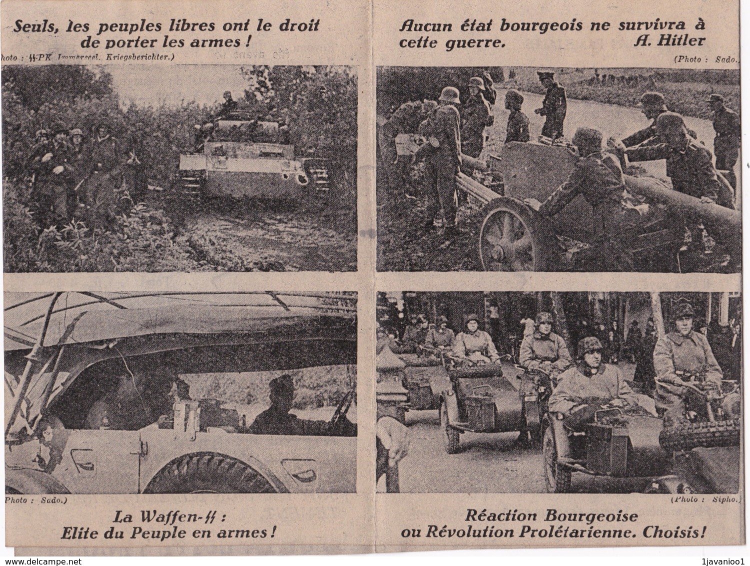 Rejoins La SS-Brigade Wallonie, 4 Scans - 1939-45