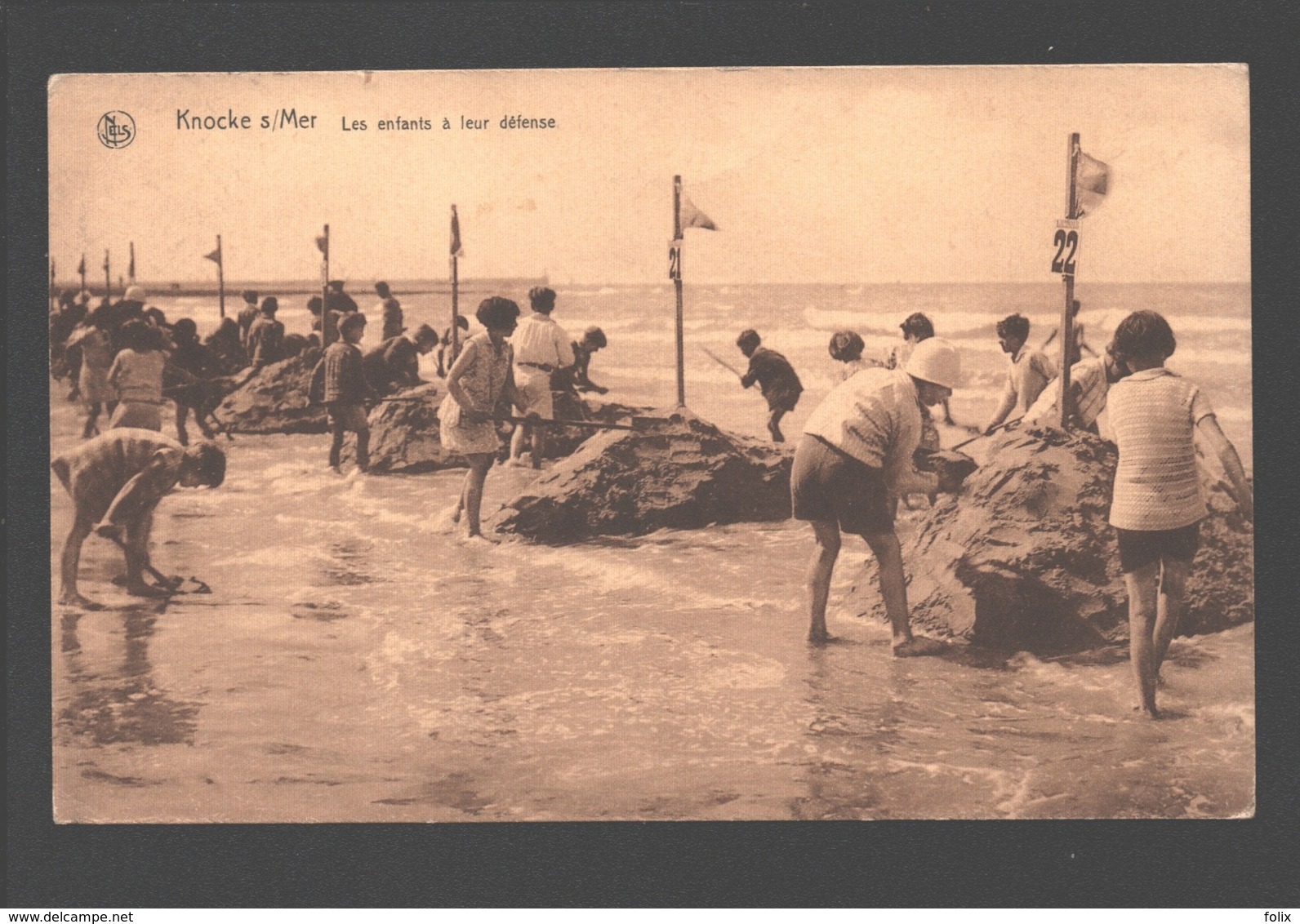 Knokke / Knocke S/Mer - Les Enfants à Leur Défense - 1933 - Animatie - Kinderen / Children - Knokke