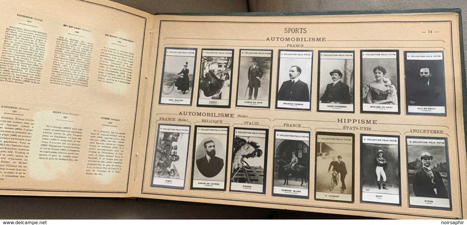 ↂ ALBUM FELIX POTIN COMPLET 510 CÉLÉBRITÉS n°2 PHOTOS 1907 ROI REINE MILITAIRE SAVANT PEINTRE SPORT CYCLISME BOXE PILOTE