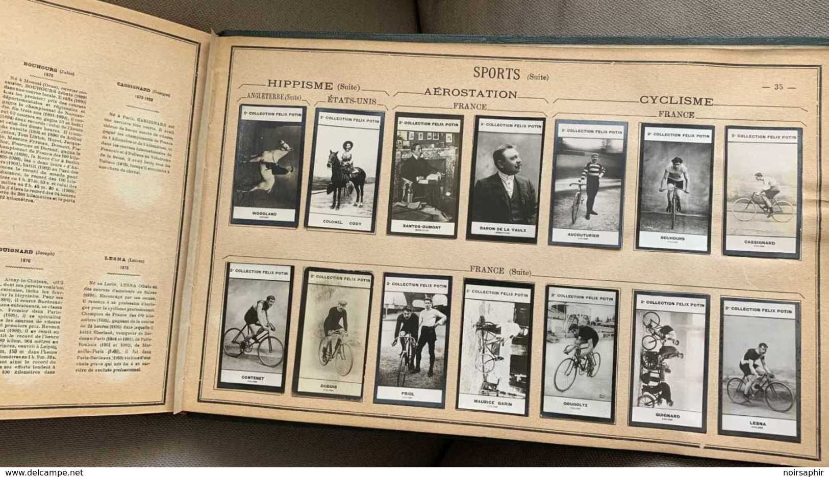 ↂ ALBUM FELIX POTIN COMPLET 510 CÉLÉBRITÉS n°2 PHOTOS 1907 ROI REINE MILITAIRE SAVANT PEINTRE SPORT CYCLISME BOXE PILOTE