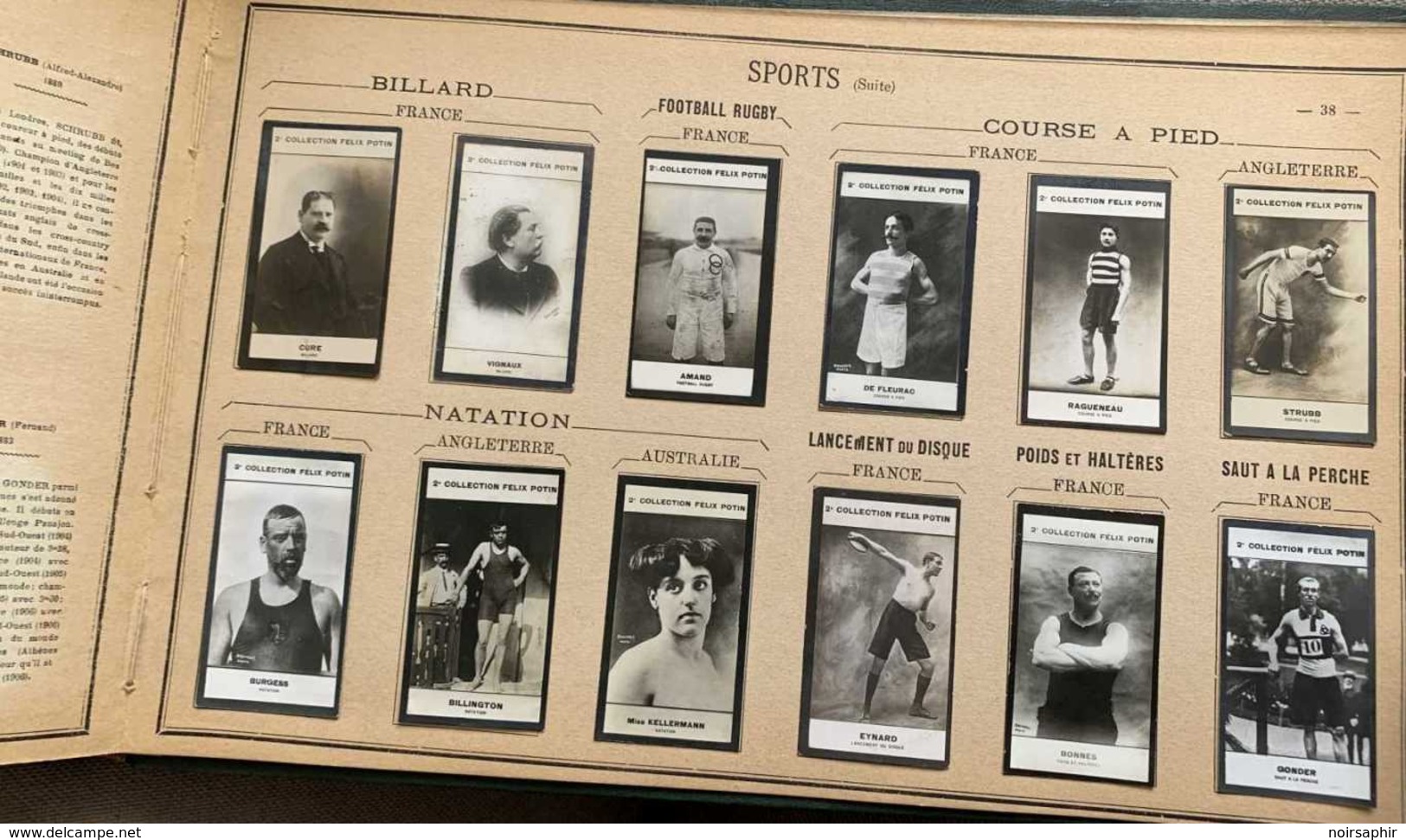 ↂ ALBUM FELIX POTIN COMPLET 510 CÉLÉBRITÉS n°2 PHOTOS 1907 ROI REINE MILITAIRE SAVANT PEINTRE SPORT CYCLISME BOXE PILOTE