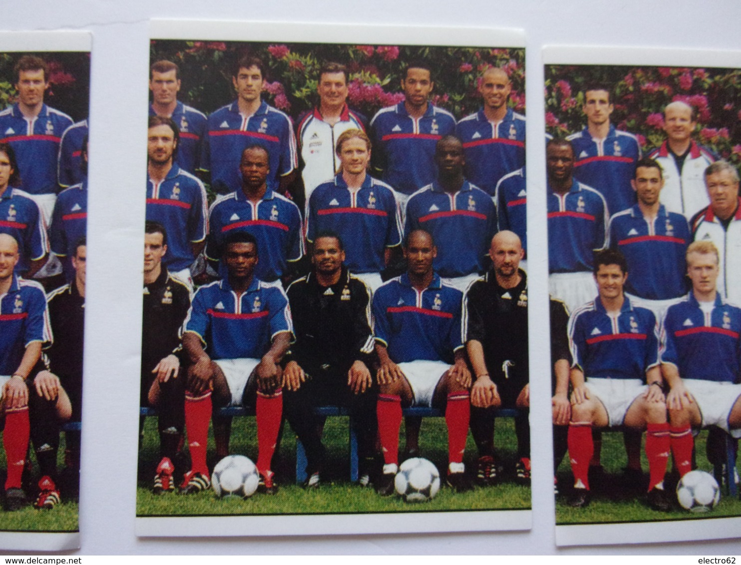 PANINI FOOT 2001 N°423, 424, 425 équipe De France - Edition Française