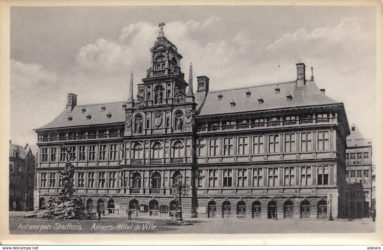 ANTWERPEN STADHUIS ANVERS HOTEL DE VILLE Um 1930, Frankiert Mit 2x5 Gro Ö + 2 Sonderstempel 1953 - Antwerpen