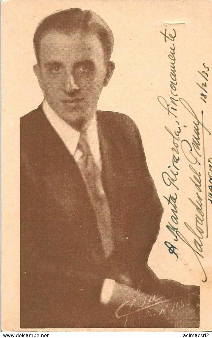 X2033 SALVADOR DEL PRIORE Juancho Argentina Tango Poeta Y Locutor W Autograph Dedicacee Hand Signed Photo Publicity 1935 - Fotos Dedicadas