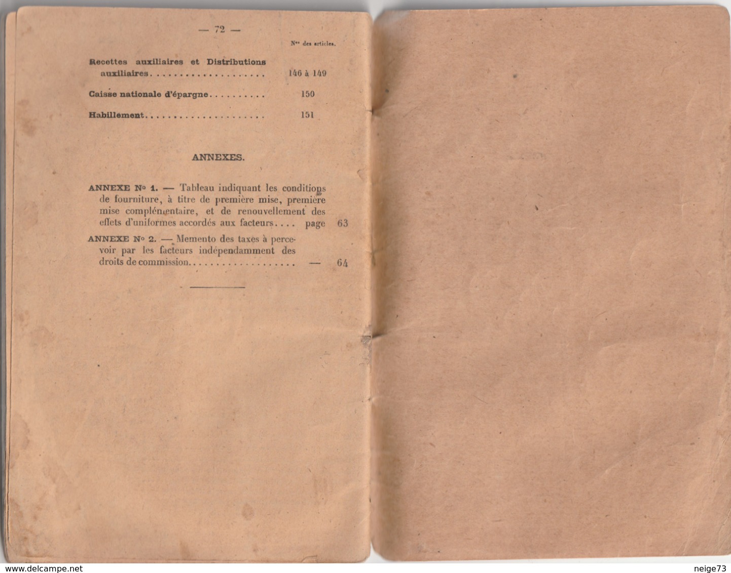 Fascicule Ancien - Extrait Des Instructions Concernant Le Service Des Facteurs Des Postes 1916 - 1901-1940