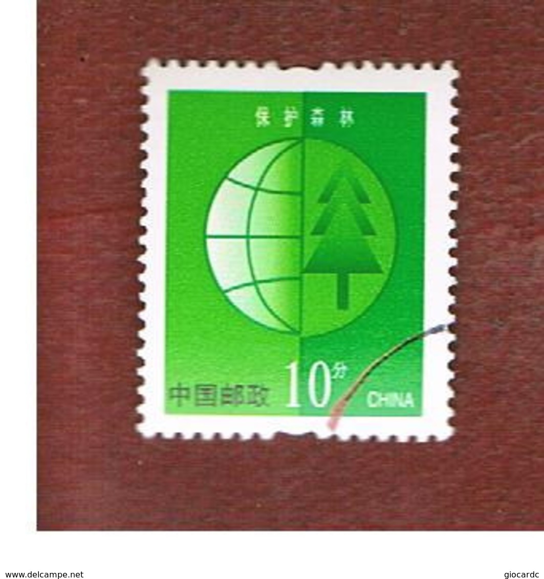 CINA  (CHINA) - SG 4665  - 2002  FOREST PROTECTION: TREE -  USED - Usati