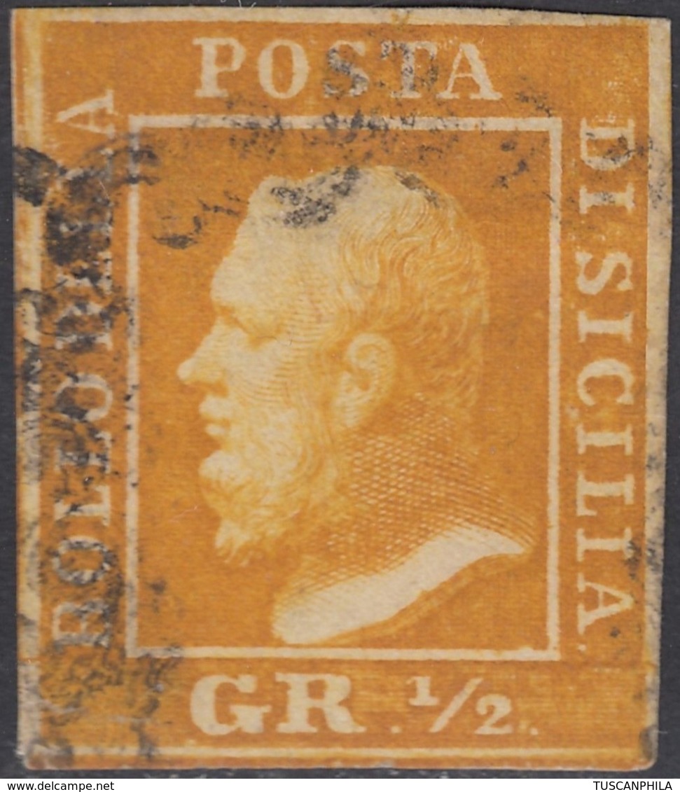 Sicilia, 1/2 Gr. II Tav Arancio NA N.2a Certificato Raybaudi Cv 7000 - Sizilien