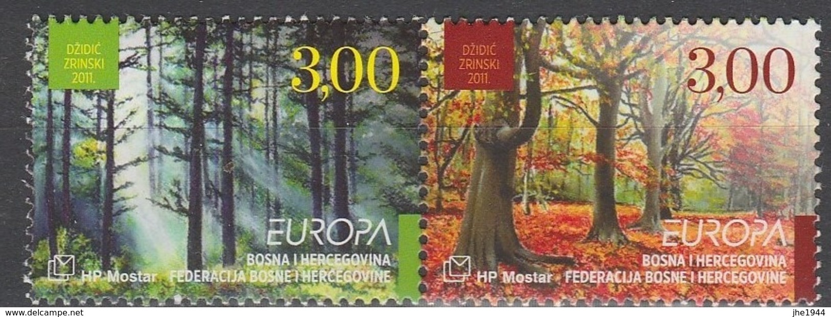 Herzeg-Bosna Europa 2011 N° 280/ 281 ** Les Forêts - 2011