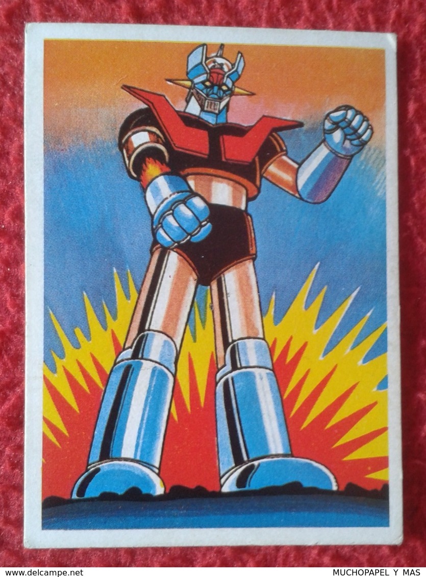 SPAIN ANTIGUO CROMO RARE OLD COLLECTIBLE CARD 1981 MAZINGER Z ANIME MANGA JAPÓN JAPAN NIPPON FESTIVAL  ROBOT VER FOTOS - Otros & Sin Clasificación