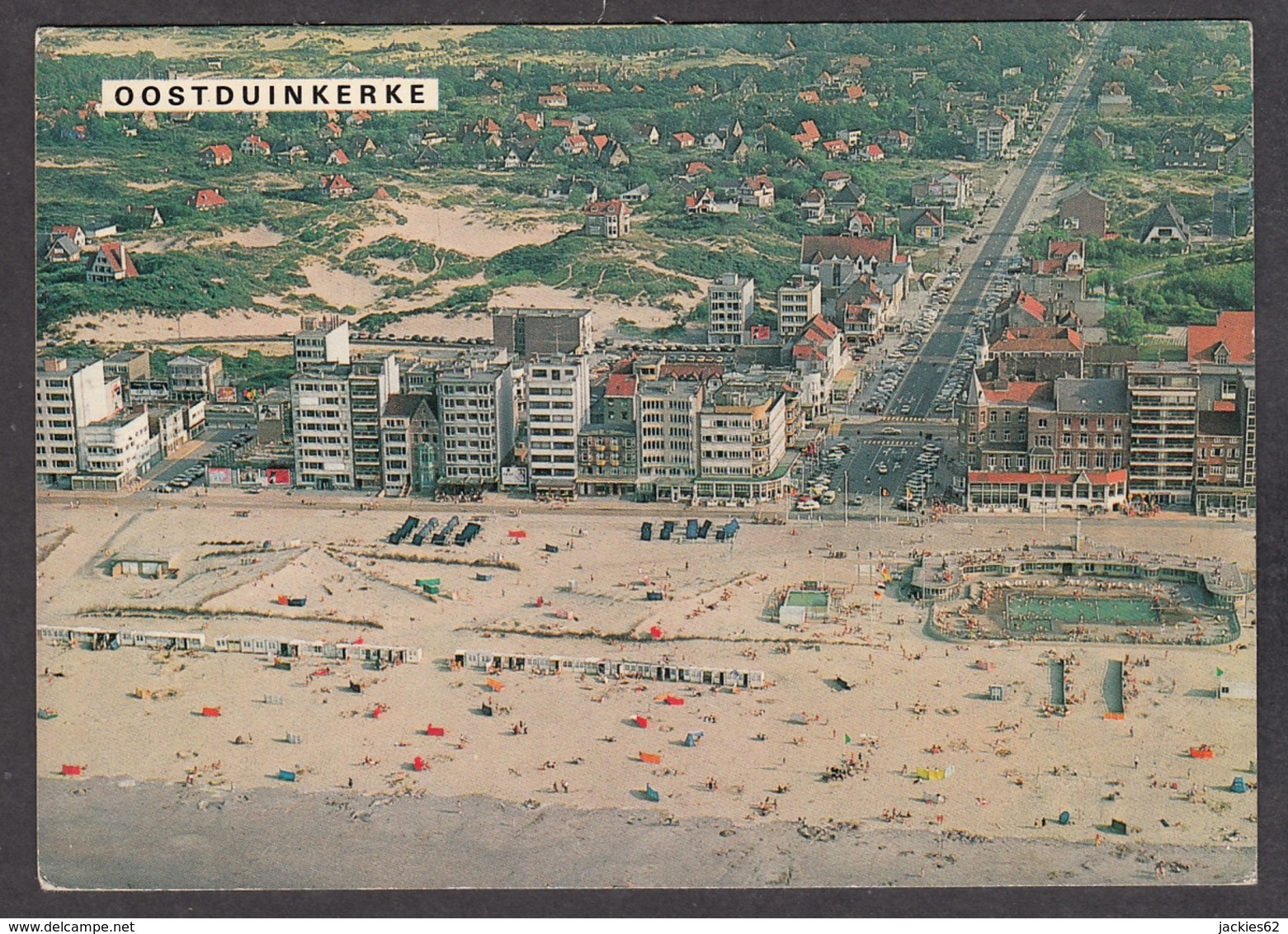 104656/ KOKSIJDE, Oostduinkerke, Strand En Zeedijk, Luchtfoto - Koksijde