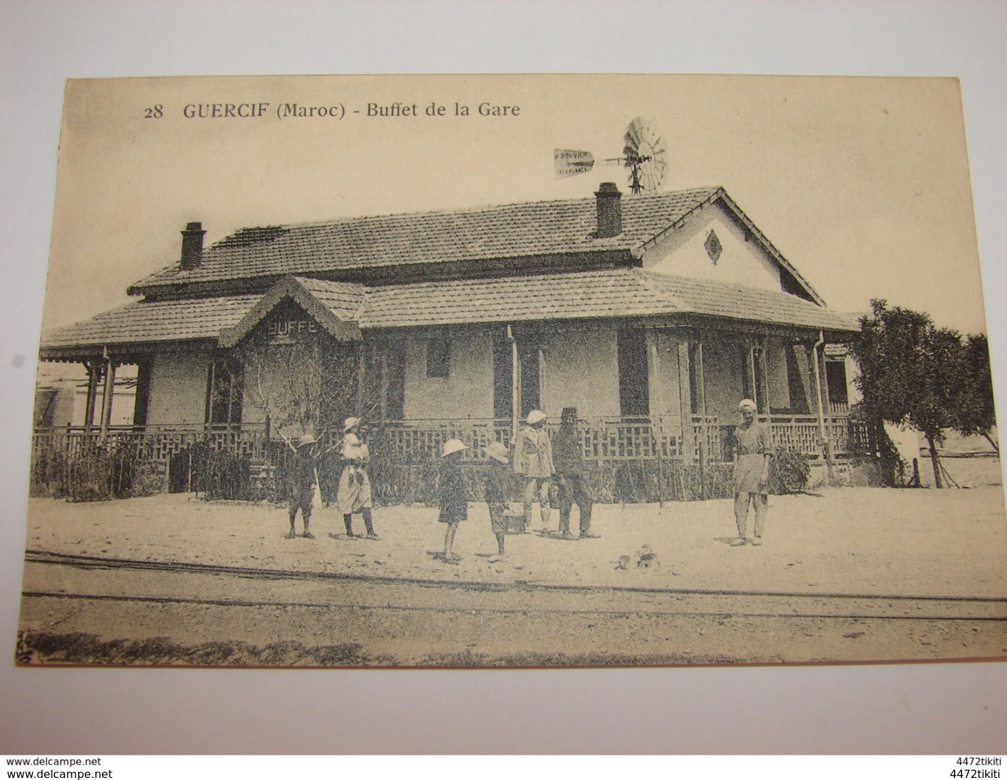 C.P.A.-  Afrique - Maroc - Guercif - Buffet De La Gare - 1927 - SPL (K14) - Autres & Non Classés