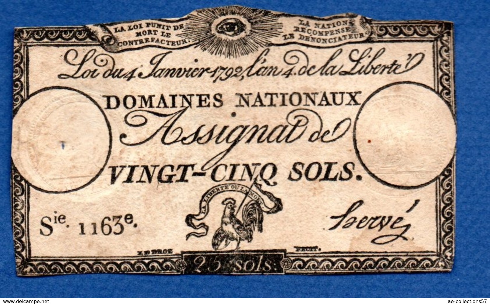 Assignat De 25 Sols - Assegnati