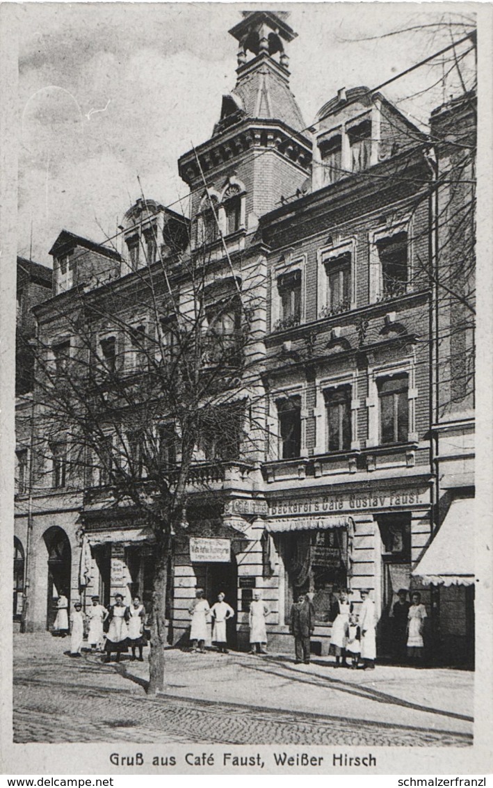 Repro Foto Dresden Weißer Hirsch Bäckerei Cafe Gustav Faust Eberhardt Bautzner Straße Landstraße 11 A Schulstraße Bühlau - Sonstige & Ohne Zuordnung