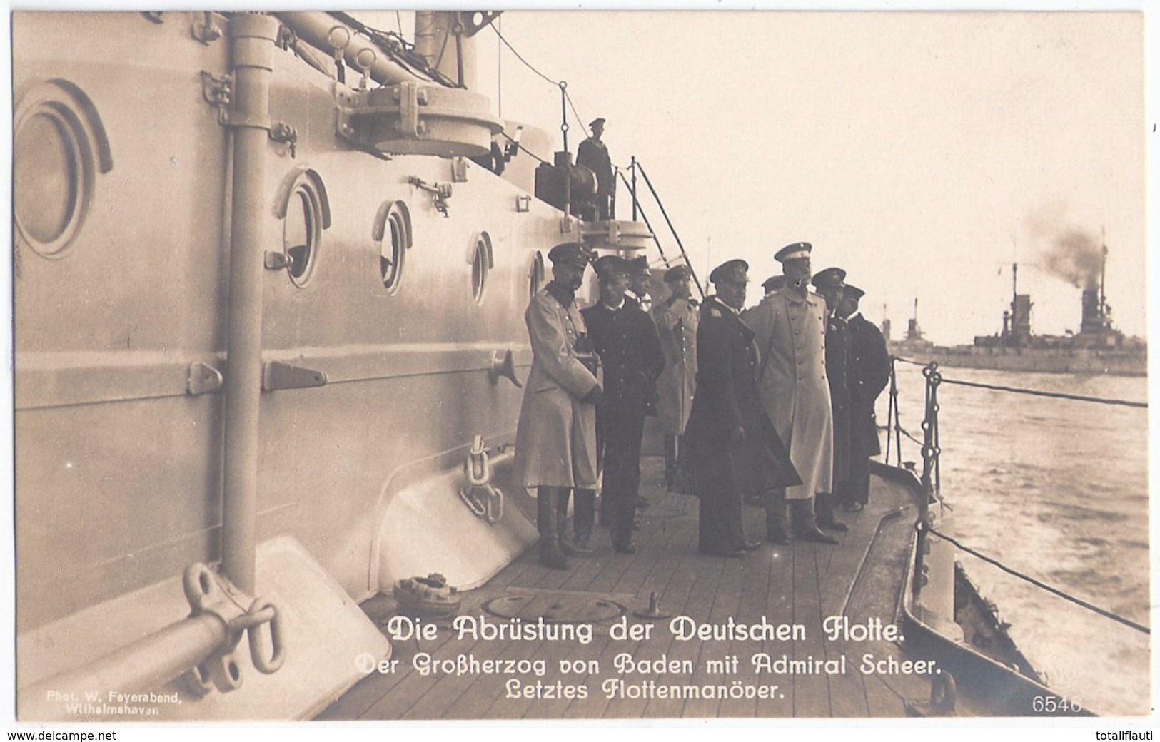 Kaiser Wilhelm II MARINE Disarmament German Navy 1918 Nach Dem Krieg Großherzog Granduke Von Baden Admiral Scheer Last M - Guerre