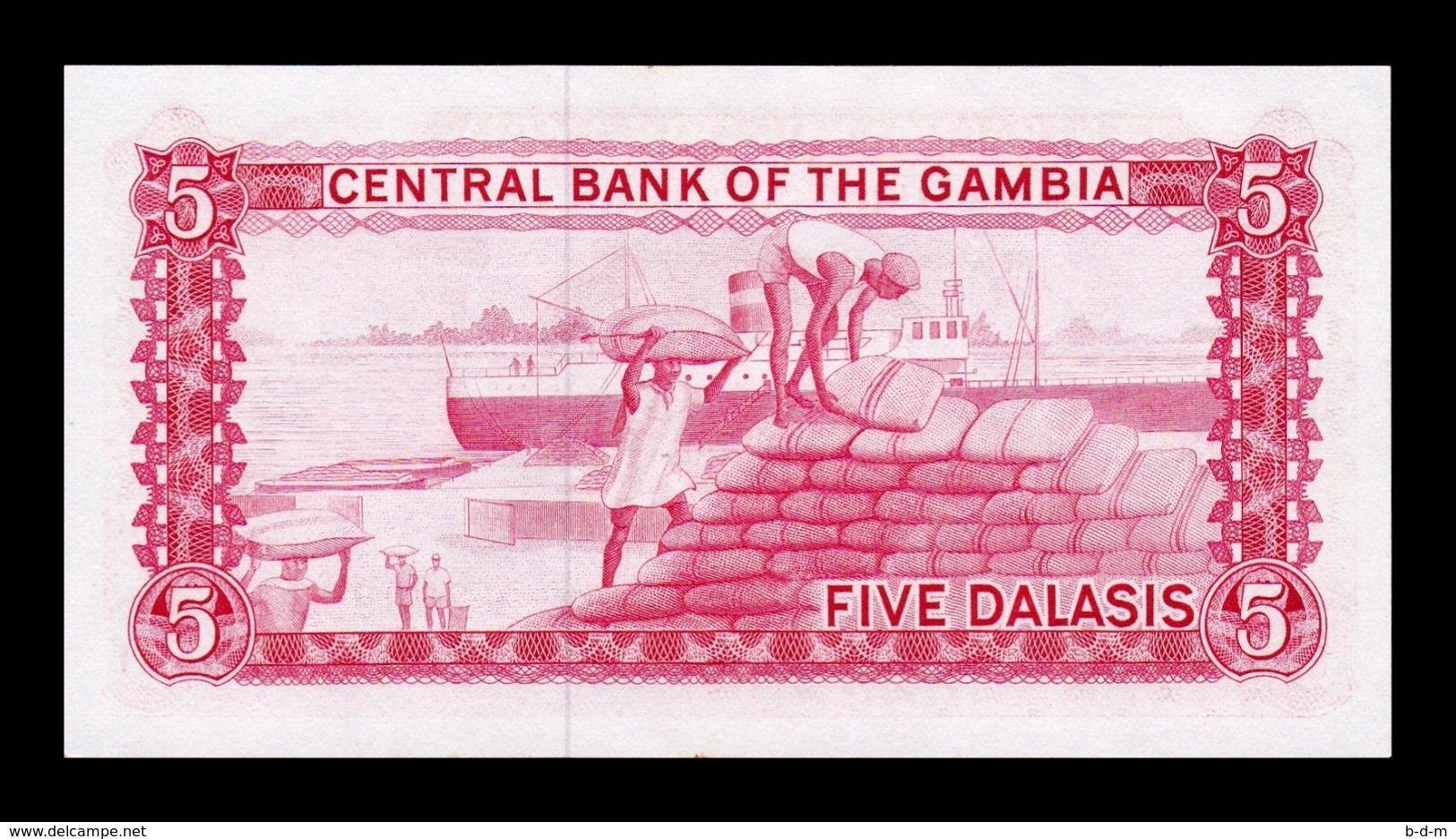 Gambia 5 Dalasis 1972-1986 Pick 5d Sign 7 SC- AUNC - Gambia