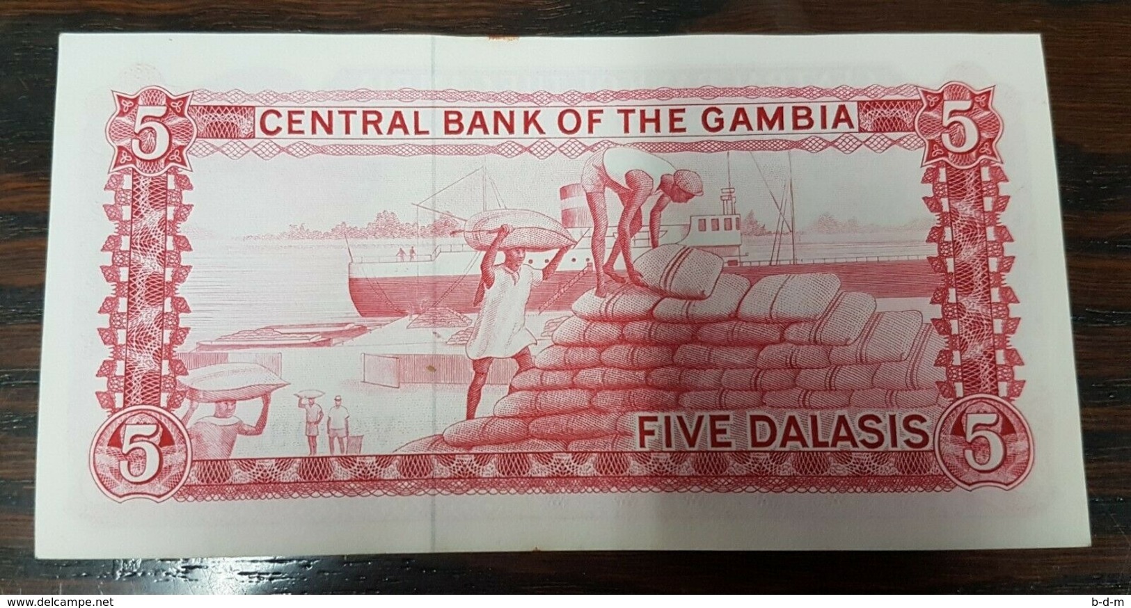 Gambia 5 Dalasis 1972-1986 Pick 5d Sign 7 SC- aUNC