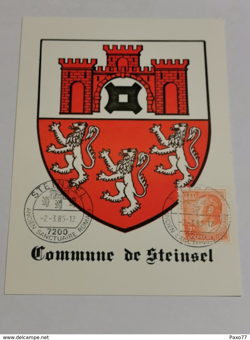 Luxembourg, Commune De Steinsel - Maximum Cards