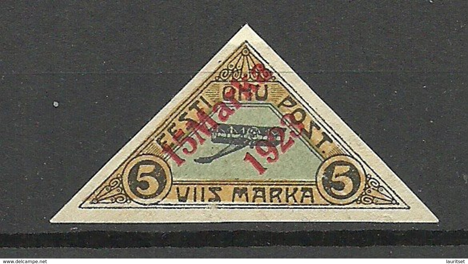 Estland Estonia 1923 Michel 42 A (carmine Red) * - Flugzeuge