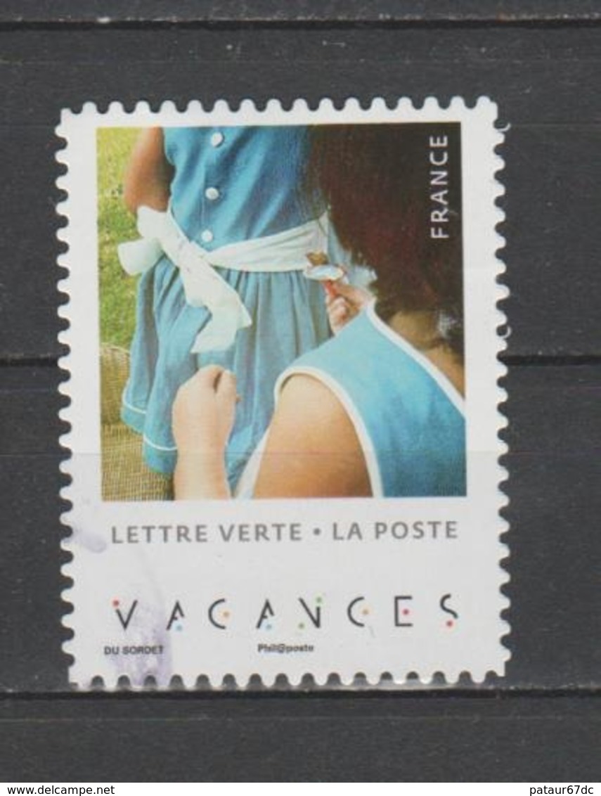 FRANCE / 2019 / Y&T N° AA 1750 : "Vacances" Par Du Sordet (Robe Bleue Et Ceinture Blanche) - Choisi - Cachet Rond - Altri & Non Classificati