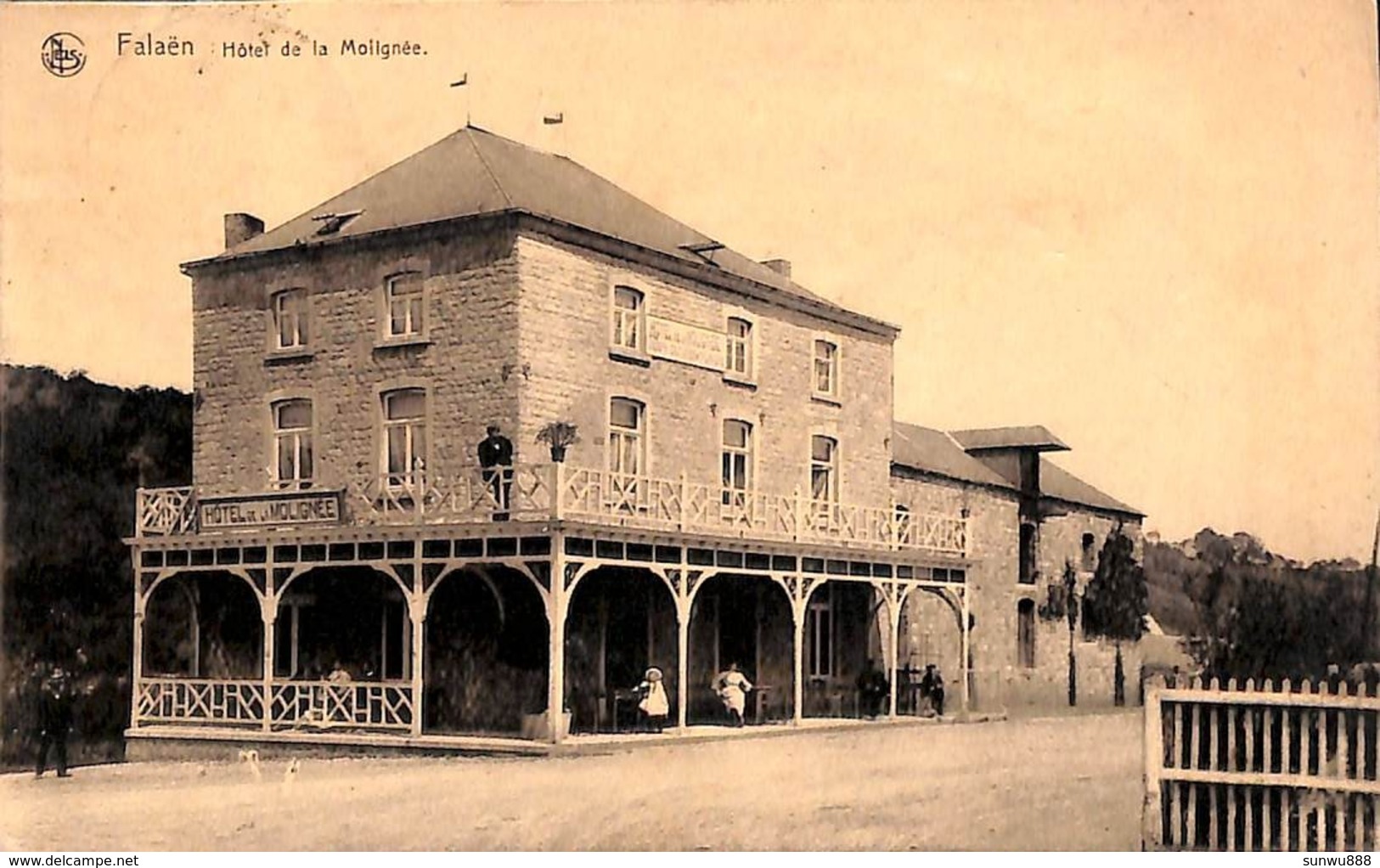 Falaën - Hôtel De La Molignée (animée, Couturier Falmagne  1923) - Onhaye