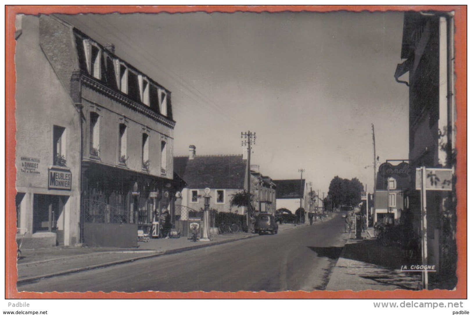 Carte Postale 14. Potigny Solex  Route De Caen à Falaise Trés Beau Plan - Autres & Non Classés