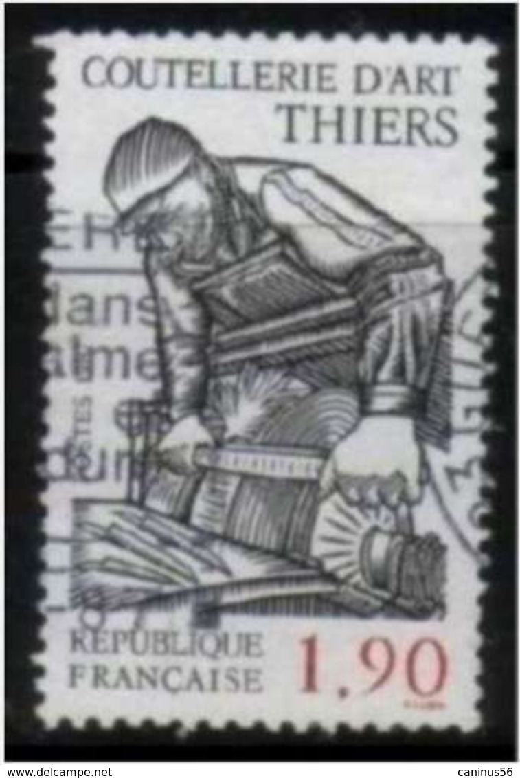 1987 Yt 2467(o) Coutellerie D'art - Thiers - Gebraucht