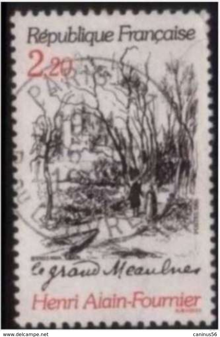 1986 Yt 2443 (o) Henri Alain Fournier "Le Grand Meaulnes" Cachet Rond - Gebraucht