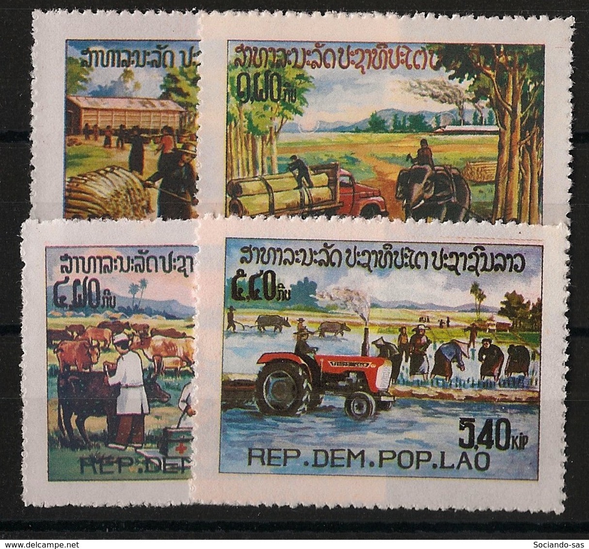 Laos - 1980 - N°Yv. 354 à 357 - Agriculture - Neuf Luxe ** / MNH / Postfrisch - Laos